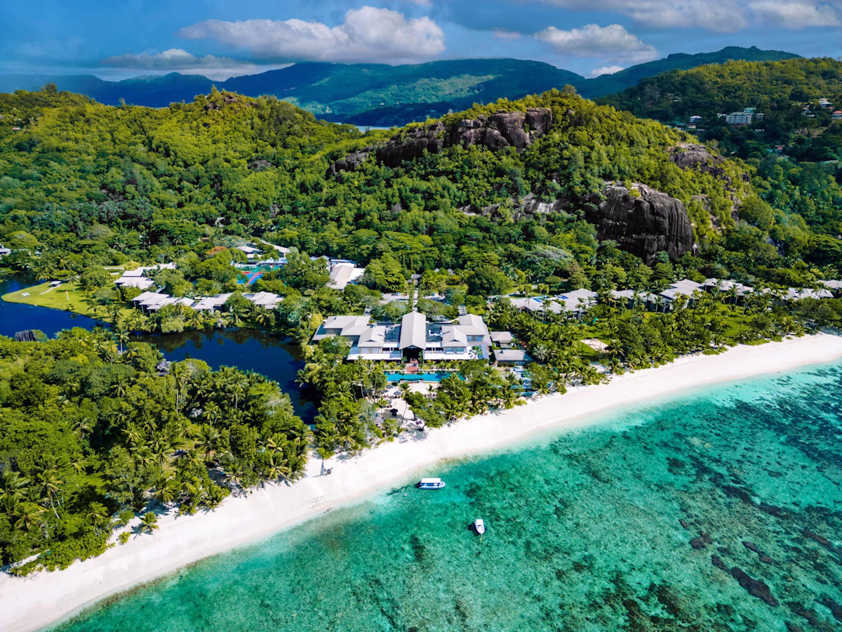 Aerial image of Kempinski Seychelles Resort