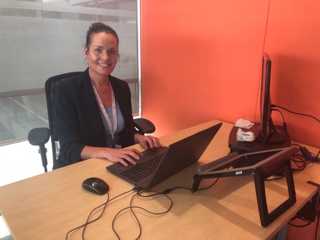 Image of Christina Lawford, CEO of DiamondAir, seated at a desk