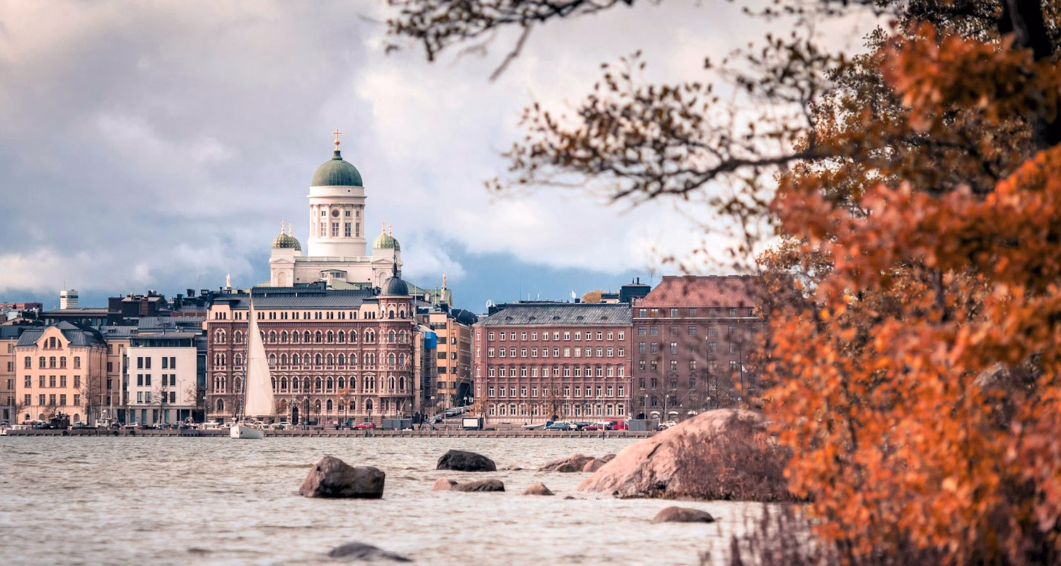 View of Helsinki across water