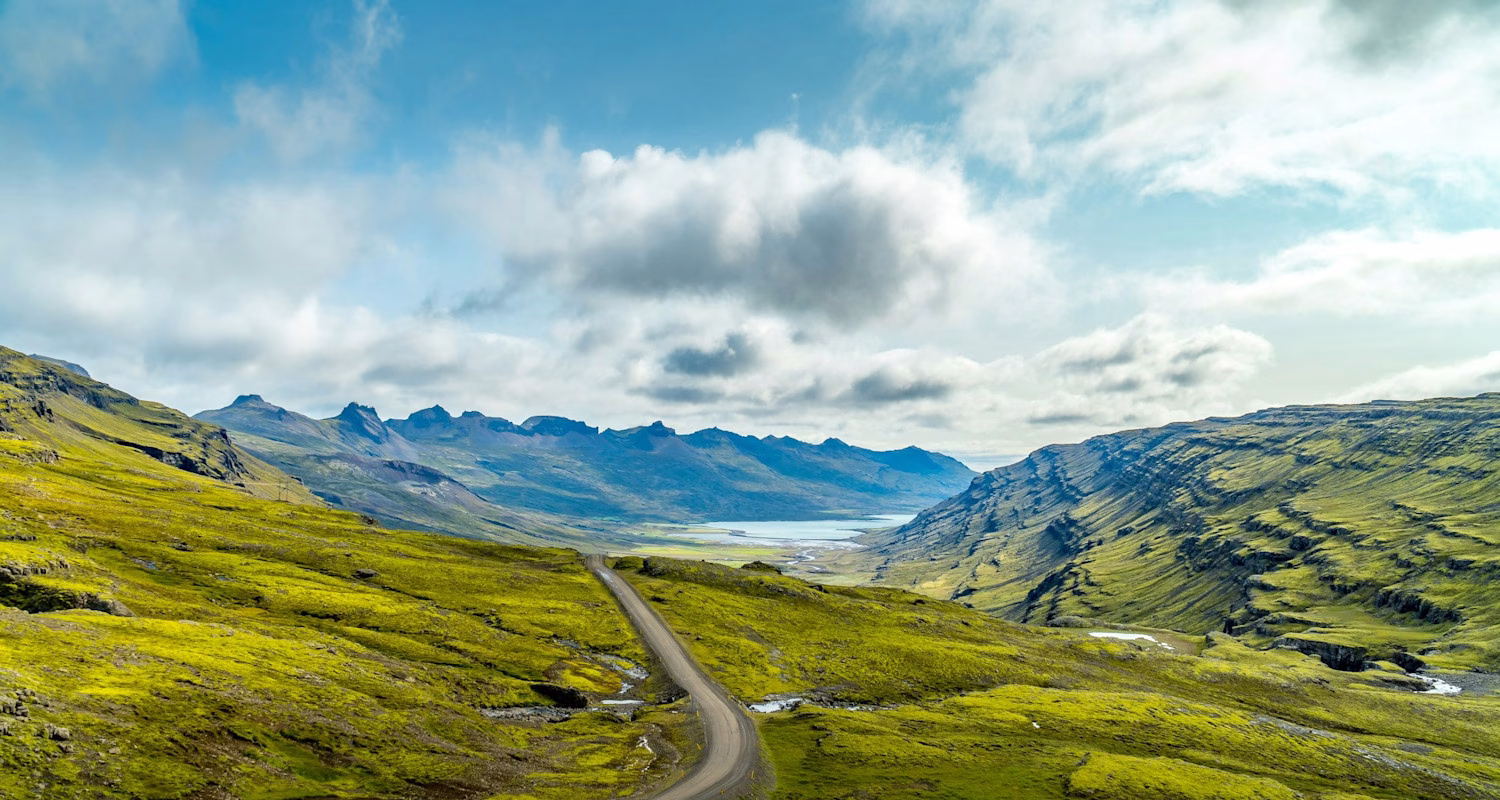 View of the spectacular Iceland countryside