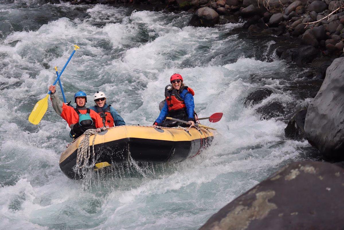 Image of Jezza Williams white water rafting