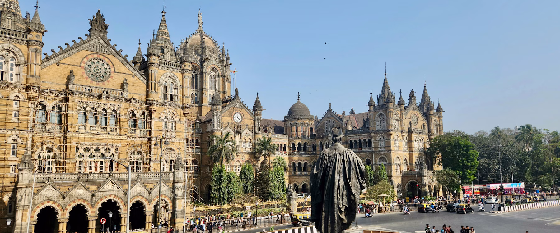 View of Chhatrapati Shivaji Maharaj Terminus in Mumbai