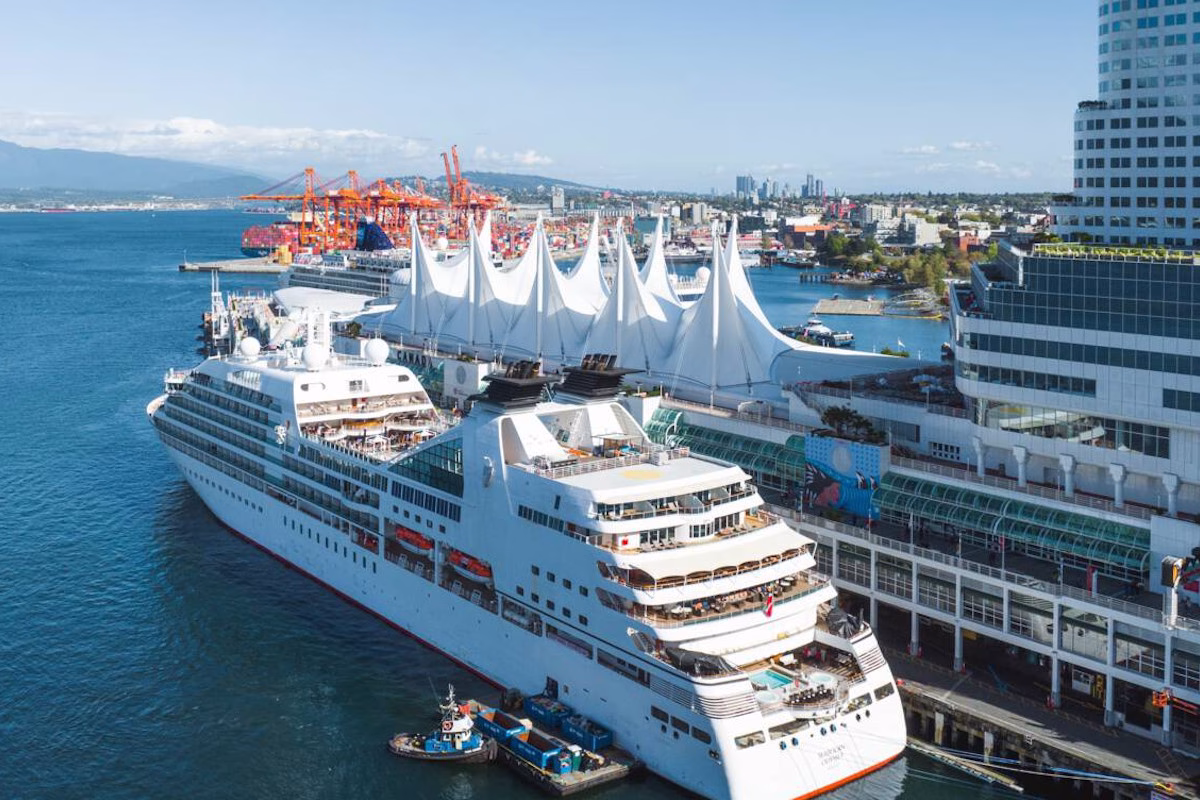Image showing a cruise ship at Vancouver Cruise Port