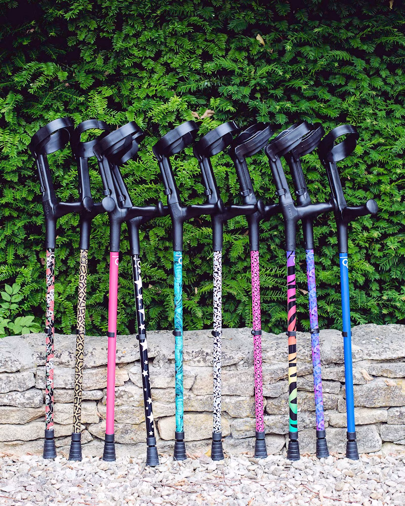 Image of a range of crutches from Cool Crutches