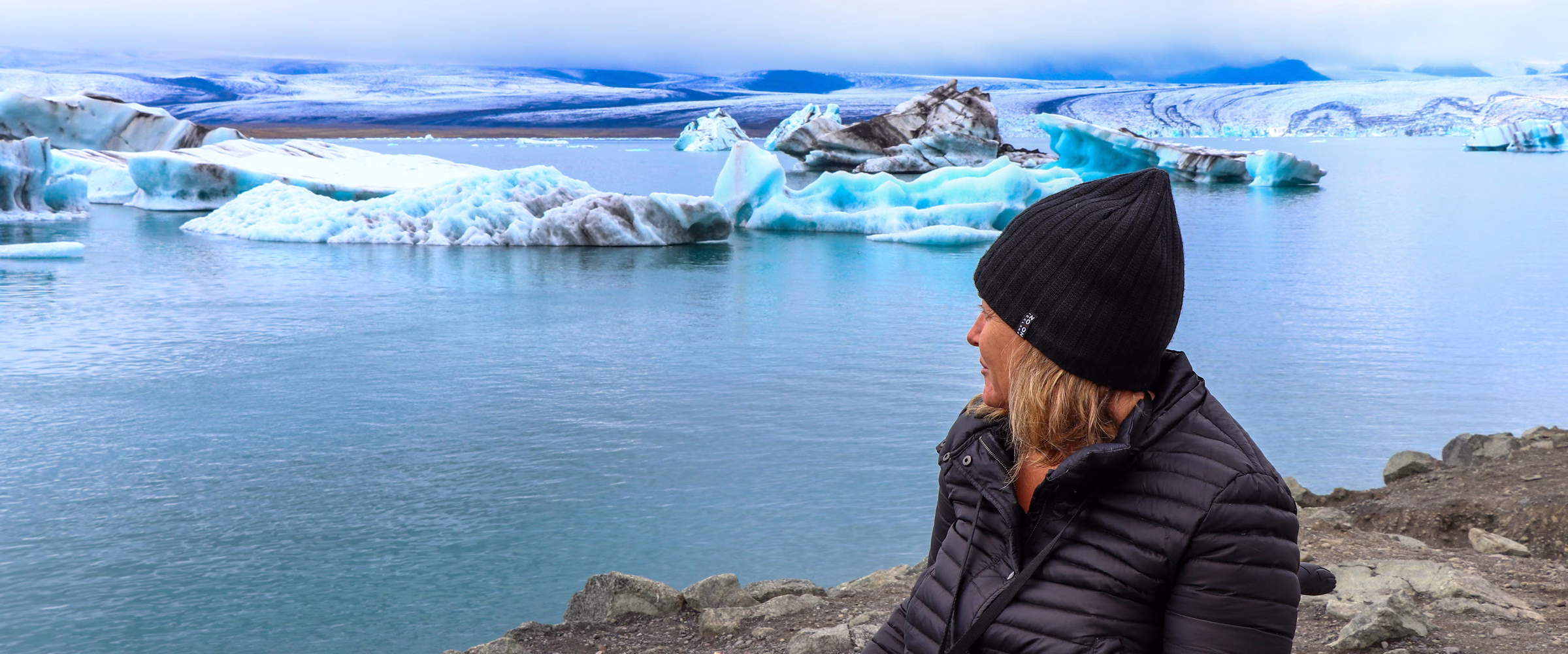 Image of Sofia Martins enjoying an Arctic view