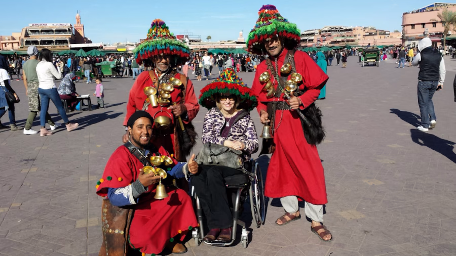 Image shows a guest enjoying local traditions in Morocco