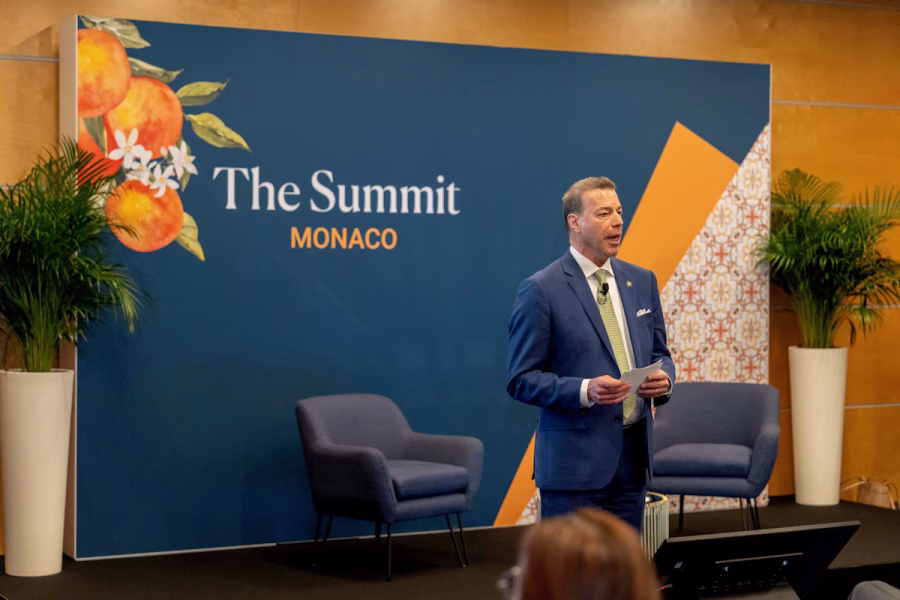 Richard Lebowitz speaking at The Summit in Monaco.